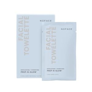 NuFace Prep-N-Glow®
Exfoliating & Hydrating Facial Wipes